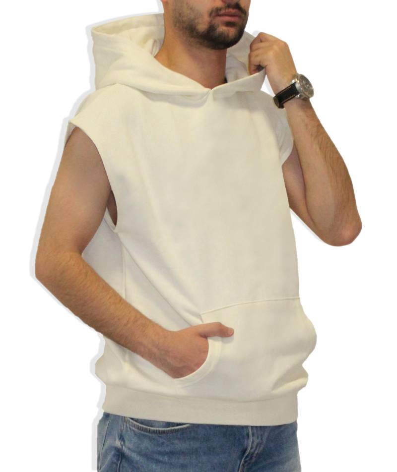 Original Creme & Schwarz Kapuzenloses Hoodie, Umweltfreundlich, Nachhaltig Numb08 Original Creme & Schwarz Kapuzenloses Hoodie, Umweltfreundlich, Nachhaltig Numb08 von Numbeco