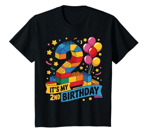Kinder 2 Jahre alte Baumeister Baunummernblöcke 2. Geburtstag T-Shirt Kinder 2 Jahre alte Baumeister Baunummernblöcke 2. Geburtstag T-Shirt von Number Blocks Birthday Theme Party