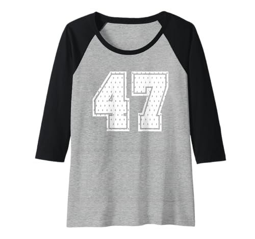 Damen Fußballtrikot Nr. 47 Sportmannschaft 47. Geburtstag Raglan Damen Fußballtrikot Nr. 47 Sportmannschaft 47. Geburtstag Raglan von Number Uniform Team Tees
