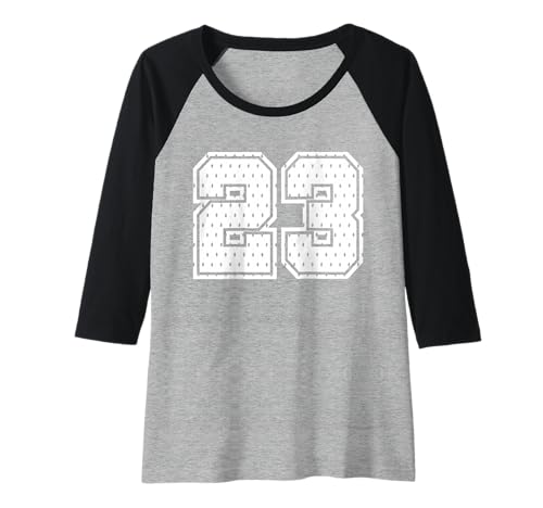 Damen Fußballtrikot Nummer 23 Sportmannschaft 23. Geburtstag Raglan Damen Fußballtrikot Nummer 23 Sportmannschaft 23. Geburtstag Raglan von Number Uniform Team Tees