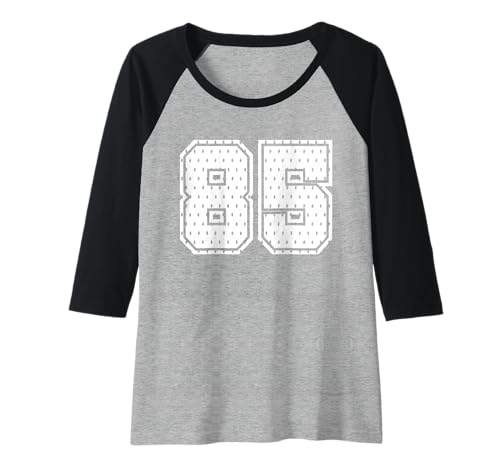 Damen Nummer 85 Sportteam 85. Trikot Varsity Geburtstag Fußball Raglan Damen Nummer 85 Sportteam 85. Trikot Varsity Geburtstag Fußball Raglan von Number Uniform Team Tees