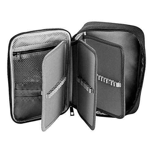 Number-one Federmäppchen mit großem Fassungsvermögen, 72 Fächer, farbige Federmäppchen, tragbarer Stiftehalter, Schreibwaren-Organizer mit Fächern für Jungen, Mädchen und Büro, Schwarz von Number-one