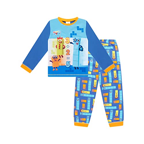 Numberblocks Jungen Pyjama-Set, Alter 3 bis 8 Jahre, blau, 116 von Numberblocks