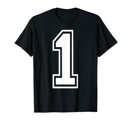 Nummer Sport 1 Trikot Uni College Team Junge Mädchen 1. T-Shirt Nummer Sport 1 Trikot Uni College Team Junge Mädchen 1. T-Shirt von Numbers Sports 1 One Tee Shirts for Boys Girls