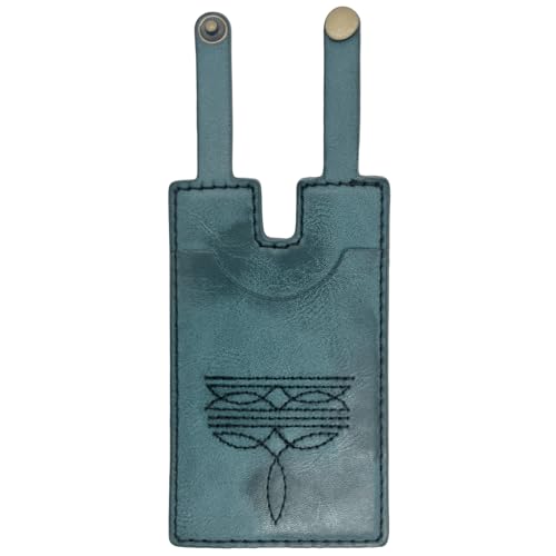 Numfog Stiefelgeldbörse für Damen, Westernstiefeltasche mit Druckknopfverschluss, Lederstiefelgeldbörse, Kreditkartenfach, Grün , 1pcs, modisch von Numfog