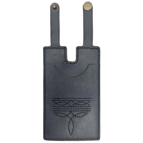 Numfog Stiefelgeldbörse für Damen, Westernstiefeltasche mit Druckknopfverschluss, Lederstiefelgeldbörse, Kreditkartenfach, Schwarz, 1pcs, modisch von Numfog