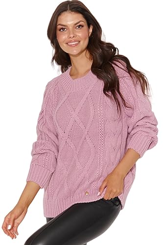 Numinou, Damen Pullover NU_S93 Lila, Größe Einheitsgröße Numinou, Damen Pullover NU_S93 Lila, Größe Einheitsgröße von Numinou