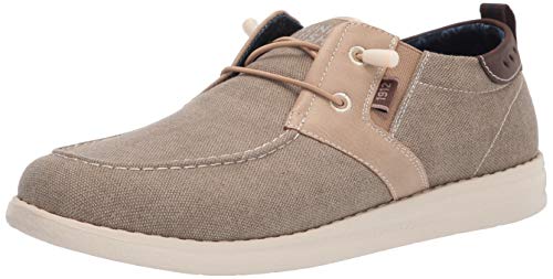 Nunn Bush Herren BREWSKI Wallabee Canvas MOC Toe Bungee Slip-ON Slipper, Stone, 43 EU Weit von Nunn Bush