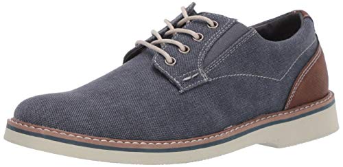 Nunn Bush Herren Barklay Canvas Plain Toe Lace Up Oxford, Dunkelblau, 44.5 EU Weit von Nunn Bush