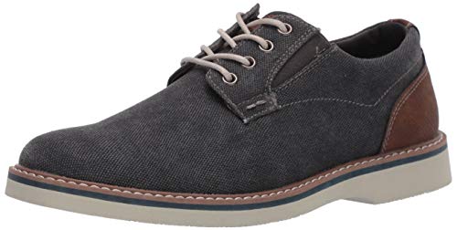 Nunn Bush Herren Barklay Canvas Schnür-Oxford mit glattem Zehenbereich, Gunmetal, 45 EU von Nunn Bush