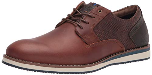 Nunn Bush Herren Circuit Plain Toe Fashion LACE UP with Comfort Gel Oxford, Brandy, 42.5 EU Weit von Nunn Bush
