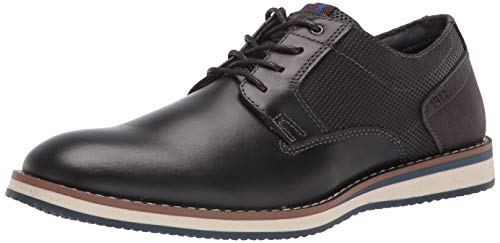 Nunn Bush Herren Circuit Plain Toe Fashion Lace Up with Comfort Gel Oxford, Schwarz Multi, 47 EU Weit von Nunn Bush