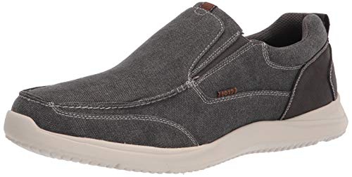 Nunn Bush Herren Conway Canvas Slip-ON MOC Toe Loafer Slipper, Gunmetal, 43 EU von Nunn Bush