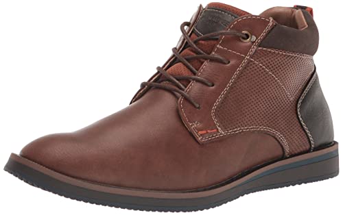 Nunn Bush Herren Dc Circuit Plain Toe Chukka Boot mit Memory-Schaum, Cognac, 9 Wide von Nunn Bush