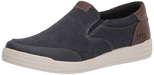 Nunn Bush Herren KORE City Walk Canvas Moc Toe Slip-On Sneaker, dunkelblau, 39.5 EU von Nunn Bush