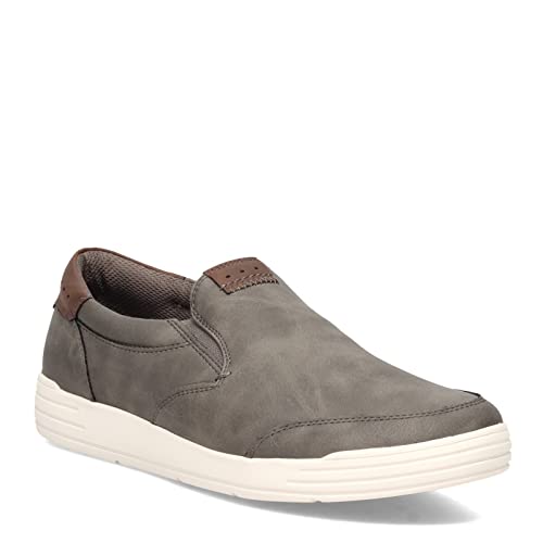 Nunn Bush Herren Kore City Walk Mokassin-Zehen-Sneaker-Stil, Schlupfschuh, Loafer Slipper, GRAU, 47 EU Weit von Nunn Bush