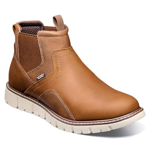 Nunn Bush Herren Karnak Plain Toe Boots Lightweight Comfortable Chukka Chelsea-Stiefel, Hellbraun, 41 EU von Nunn Bush