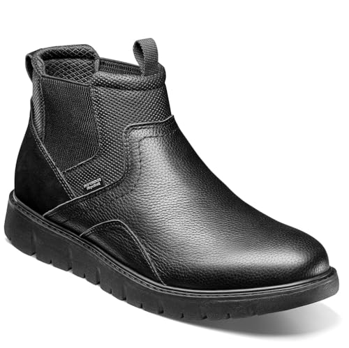 Nunn Bush Herren Karnak Plain Toe Boots Lightweight Comfortable Chukka Chelsea-Stiefel, Schwarz, 42 EU von Nunn Bush