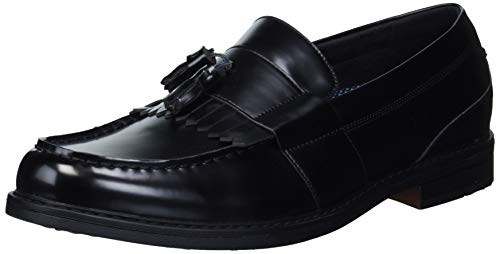 Nunn Bush Herren Keaton Kiltie Tassel Slip On Loafer with Comfort Gel Slipper, Schwarz poliert, 45.5 EU von Nunn Bush