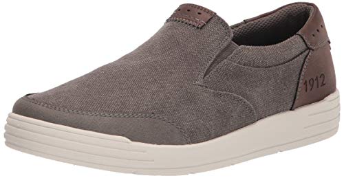 Nunn Bush Herren Kore City Walk Canvas Moc Toe Slip-on Sneaker, Cement, 42.5 EU von Nunn Bush