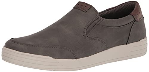 Nunn Bush Herren Kore City Walk Mokassin-Zehenbereich, Sneaker-Stil, Schlupfschuh Slipper, GRAU, 43 EU von Nunn Bush