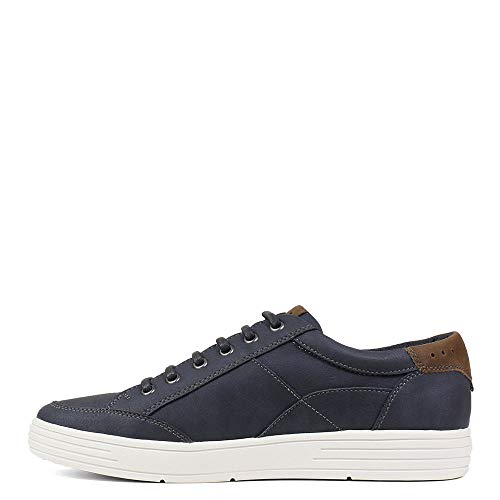 Nunn Bush Herren Kore City Walk Oxford Athletic Style Sneaker Schnürschuh, Blau (Marineblaues Kunstleder), 47 EU von Nunn Bush