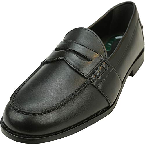 Nunn Bush Herren Noah Penny Loafer Dress Casual Slip On Schuh, schwarz, 44 EU von Nunn Bush
