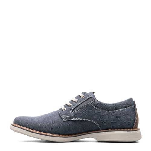 Nunn Bush Herren Otto Canvas Plain Toe Schnürschuh Oxford, Dunkelblau, 48 EU von Nunn Bush