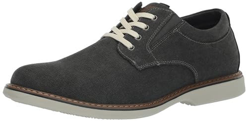 Nunn Bush Herren Otto Canvas Plain Toe Schnürschuh Oxford, Gunmetal, 44.5 EU von Nunn Bush