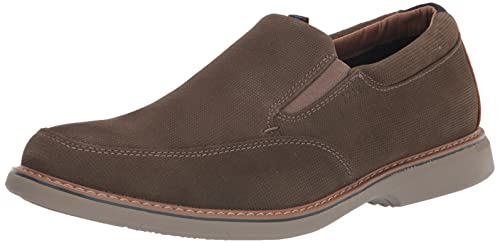 Nunn Bush Herren Otto Mokassin Toe Slip on Leder Loafer mit leichter Sohle, Mokka, 10.5 X-Wide von Nunn Bush