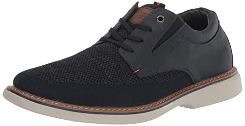 Nunn Bush Herren Otto Plain Toe Knit Schnürschuh mit Leichter Sohle Oxford, Marineblau, 45 EU von Nunn Bush