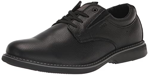 Nunn Bush Herren Otto Plain Toe Oxford Leder Schnürschuh mit leichter Sohle, schwarz, 44 EU von Nunn Bush