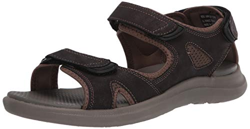 Nunn Bush Herren Rio Vista 3-Riemen-Flusssandale Wassersportschuh, Braun/Mehrfarbig, 43 EU von Nunn Bush