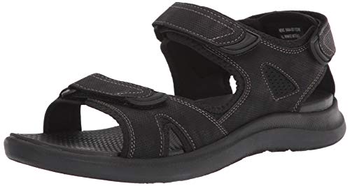 Nunn Bush Herren Rio Vista 3 Strap River Sandal Wassersportschuh, schwarz, 47 EU Weit von Nunn Bush