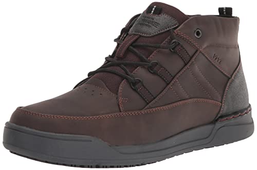 Nunn Bush Herren Tour Arbeit Sneaker Stiefel mit rutschfester Gummisohle Chukka Stiefel, brown, 42.5 EU von Nunn Bush