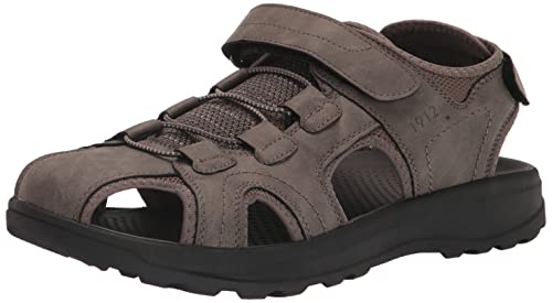 Nunn Bush Huck Sport Fisherman Sandalen für Herren, Dunkelgrau, 47 EU von Nunn Bush