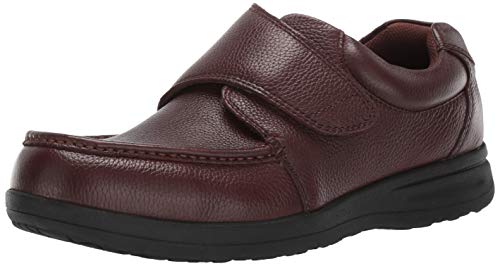 Nunn Bush Men Cam Strap Hook and Loop Casual Loafer Lightweight Slip On, Brown Tumbled, 12 X-Wide US von Nunn Bush