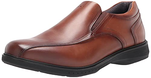 Nunn Bush Pro Fahrradschuhe für Herren, Slip-on mit Kore Slip Resistant Comfort Technology Loafer, Cognac, 43 EU von Nunn Bush