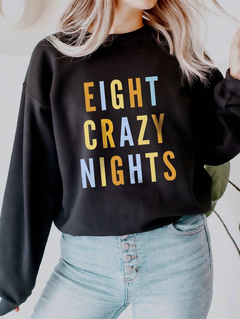 Acht Verrückte Nächte Chanukka Pullover Shirt Hannuka Geschenke Sweatshirt 2021 Jüdisch von NunuDawn