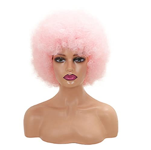 Nunubee Party-/Kostüm-/Halloween-Perücke Gigantic Super Volume Disco Funky Huge Hair,Pink#12,11Inch von Nunubee