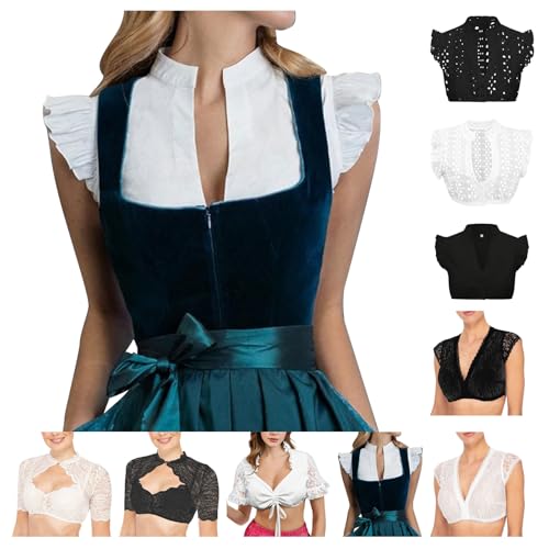 Nuoke Dirndl Bluse, Dirndl Bluse Damen Flügelärmel Trachtenbluse Dirndlbluse Schwarze Stehkragen Trachten Oberteil Für Oktoberfest Kurzarm Dirndlblusen, EIN Weißes M Nuoke Dirndl Bluse, Dirndl Bluse Damen Flügelärmel Trachtenbluse Dirndlbluse Schwarze Stehkragen Trachten Oberteil Für Oktoberfest Kurzarm Dirndlblusen, EIN Weißes M von Nuoke