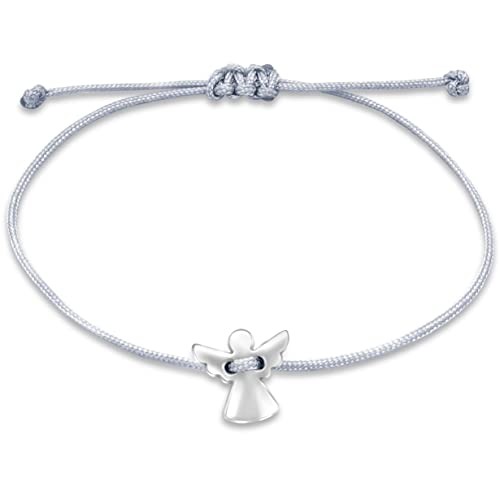 Nuoli® Schutzengel Armband Mädchen (größenverstellbar) Engel Armbändchen für Damen & Kinder, tolles Geschenk zur Taufe, Kommunion, Konfirmation, Einschulung, etc. von Nuoli