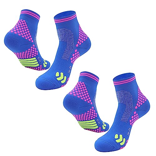 2 Paar Infrarot Socken | Ferninfrarot Schörl Titan Ionen Erhöhungs Booster Socken | Highersocks | Titaniu Knöchel Kompressionssocke Für Laufen, Radfahren, Basketball von Nupaque