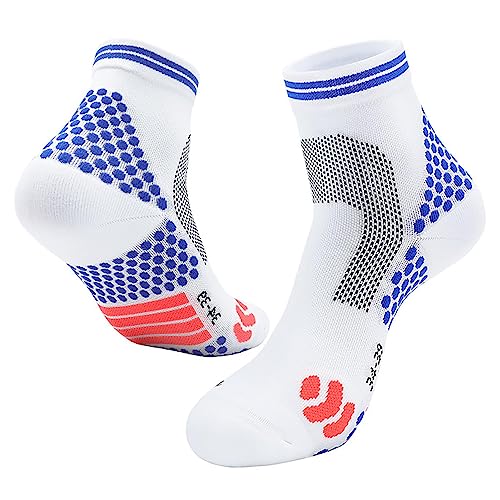 2 Paar Infrarot Socken | Ferninfrarot Schörl Titan Ionen Erhöhungs Booster Socken | Highersocks | Titaniu Knöchel Kompressionssocke Für Laufen, Radfahren, Basketball von Nupaque