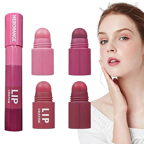 Matter Lippenstift - 4-in-1-Samt-Matt-Lippenstift, stapelbar | Wasserfestes, nicht klebriges, langlebiges Lippen-Make-up-Zubehör für Damen, Erwachsene, Mädchen, Frauen Nupaque von Nupaque