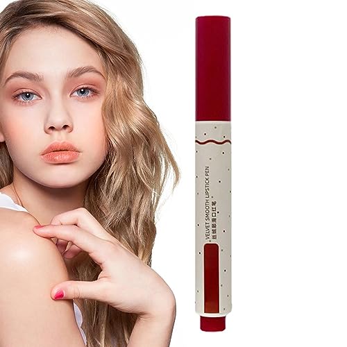 Matter Lippenstift für Frauen,Samtiger feuchtigkeitsspendender Lippenstift-Gloss | Lippenstift-Glanz für Mädchen, feuchtigkeitsspendendes, pralleres Lippen-Make-up, pigmentierter, Nupaque von Nupaque