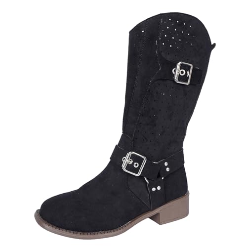 Cowboy Boots Stiefeletten Wildleder,Damen Stiefeletten Cowboystiefel Wildleder Westernstiefel Elegant Absatz Halbstiefel Kurzstiefel Schlupfschuhe Blockabsatz Ankle Boots Damenstiefel Schwarz 38 Cowboy Boots Stiefeletten Wildleder,Damen Stiefeletten Cowboystiefel Wildleder Westernstiefel Elegant Absatz Halbstiefel Kurzstiefel Schlupfschuhe Blockabsatz Ankle Boots Damenstiefel Schwarz 38 von Nuqqichongtian