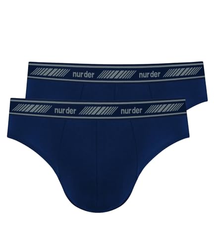 Nur Der 2er Pack 3D Flex Slip aus atmungsaktiver Baumwolle Bewegungsfreiheit Männer Unterhosen Herren, Marine, M von Nur Die