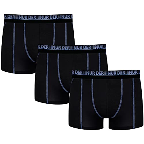 Nur Der 3er Pack Boxer 3D-Flex Air Herren, schwarz, M von Nur Der