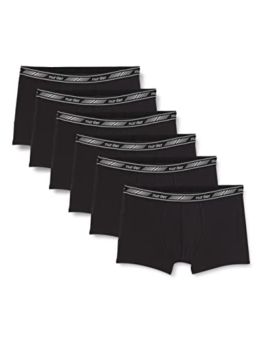 Nur Der 6er Pack Cotton 3D-Flex Baumwolle Boxer Herren schwarz von Nur Der